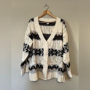 Button Front Knit Cardigan